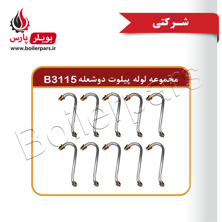 مجموعه لوله پیلوت دوشعله B3115 آبگرمکن بوتان بسته 10تایی