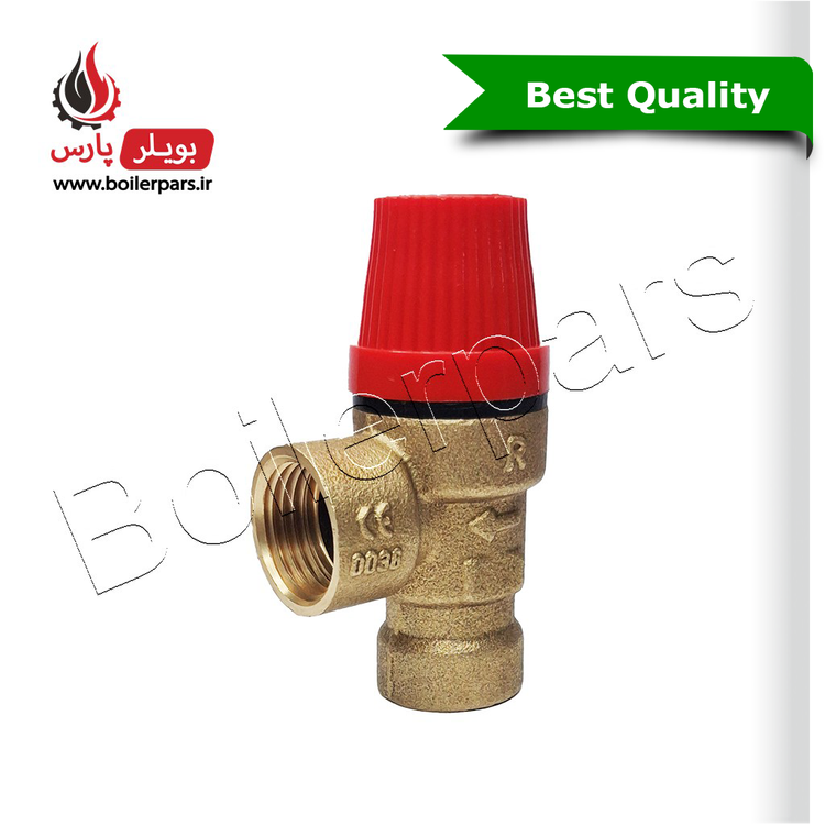 شیر اطمینان برنجی رزوه تو پیچ 1/2 رایا رادیس